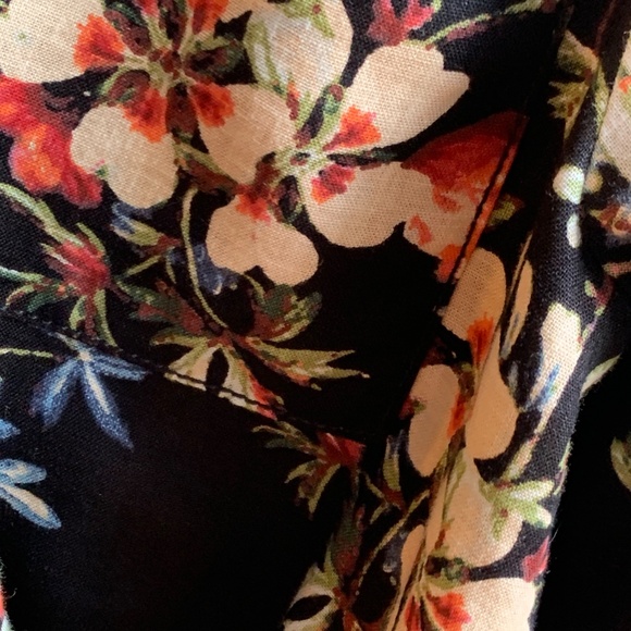 Anthropologie Pilcro Cropped Waist-Tie Blouse L - Picture 9 of 12